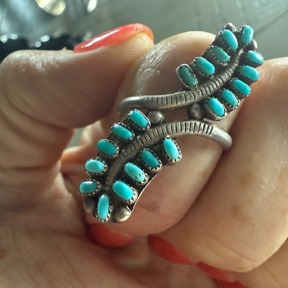 Vintage Zuni Delicate Petit Point Ring